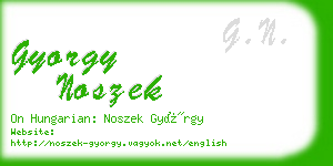 gyorgy noszek business card